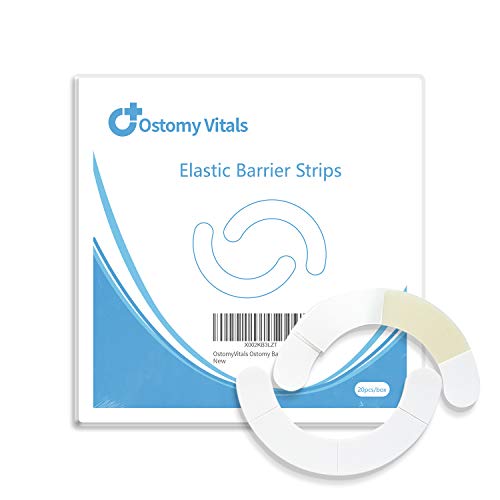 Ostomy Barrier Tape | Ostomy Barrier Strips | Elastic Barrier Strips for Ostomy Bag | [Pack of 20]